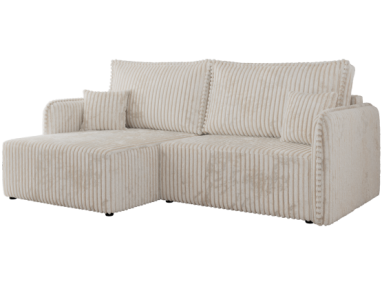 Narożnik MESTO L - strona lewa - beżowy, sztruks