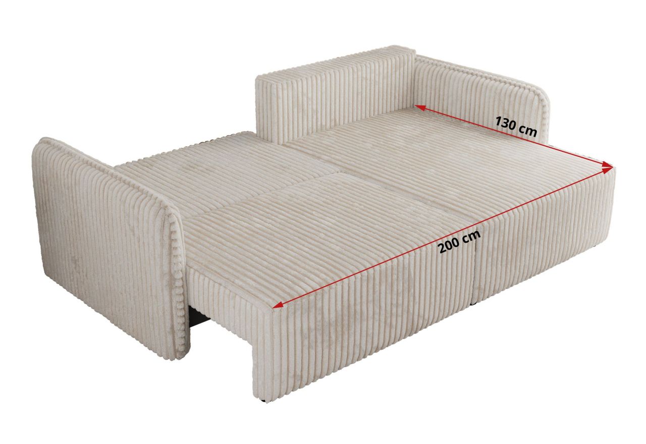 Narożnik MESTO L - strona lewa - beżowy, sztruks