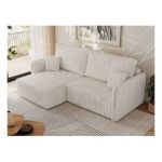 Narożnik MESTO L - strona lewa - beżowy, sztruks