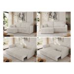 Narożnik MESTO L - strona lewa - beżowy, sztruks