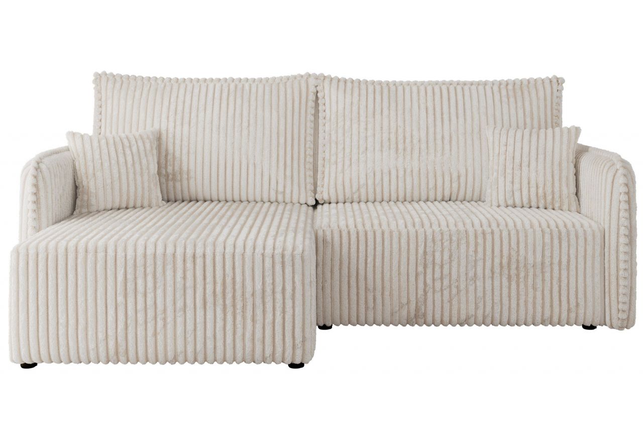 Narożnik MESTO L - strona lewa - beżowy, sztruks