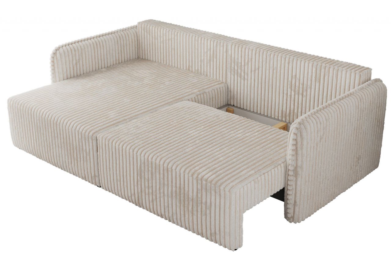 Narożnik MESTO L - strona lewa - beżowy, sztruks