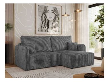 Narożnik MESTO L - strona prawa - szary, sztruks