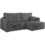 Narożnik MESTO L - strona prawa - szary, sztruks