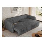 Narożnik MESTO L - strona prawa - szary, sztruks