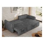 Narożnik MESTO L - strona prawa - szary, sztruks