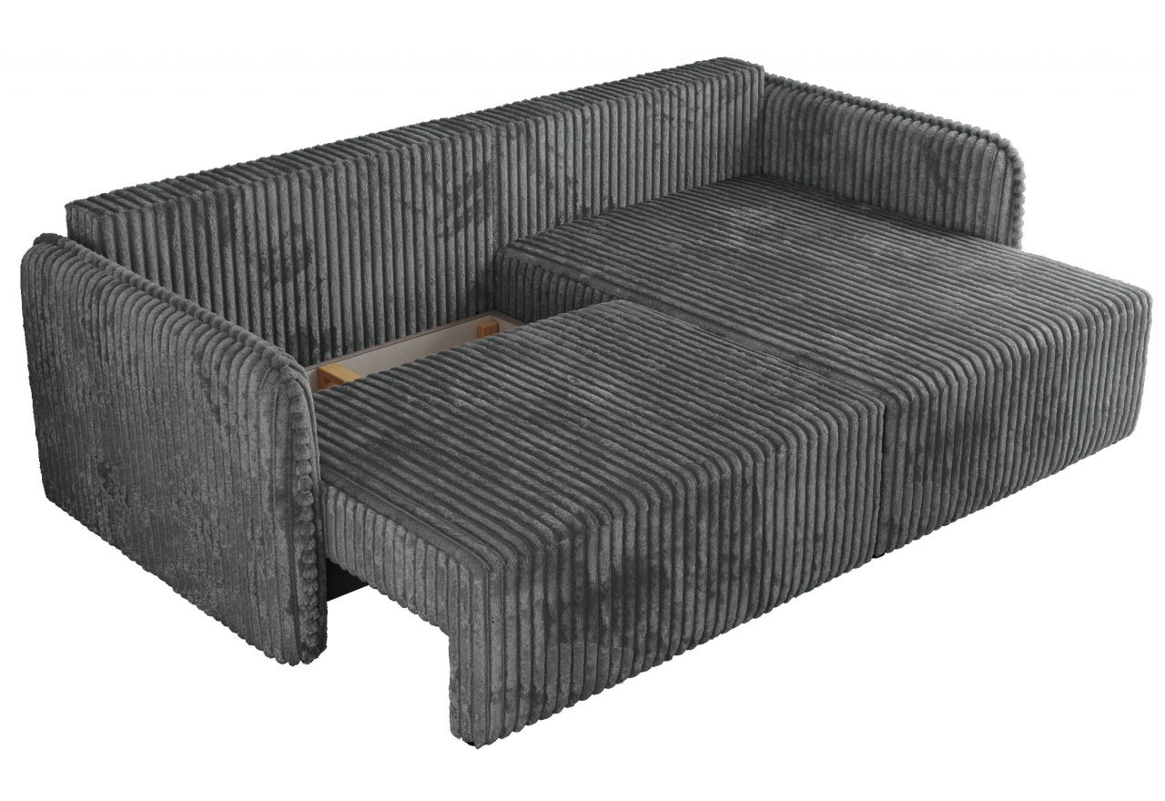 Narożnik MESTO L - strona prawa - szary, sztruks