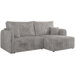 Narożnik MESTO L - strona prawa - jasnoszary, sztruks