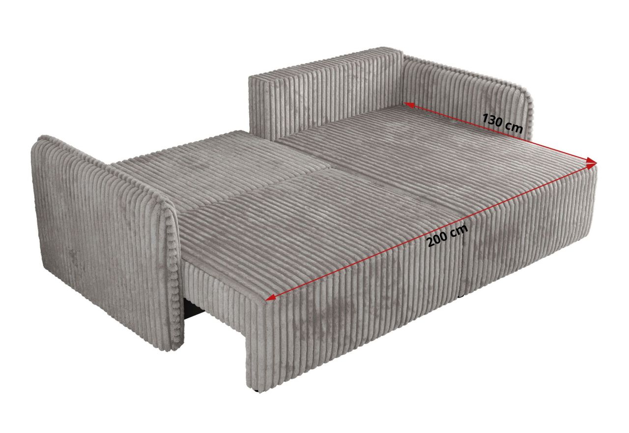 Narożnik MESTO L - strona prawa - jasnoszary, sztruks