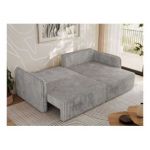 Narożnik MESTO L - strona prawa - jasnoszary, sztruks