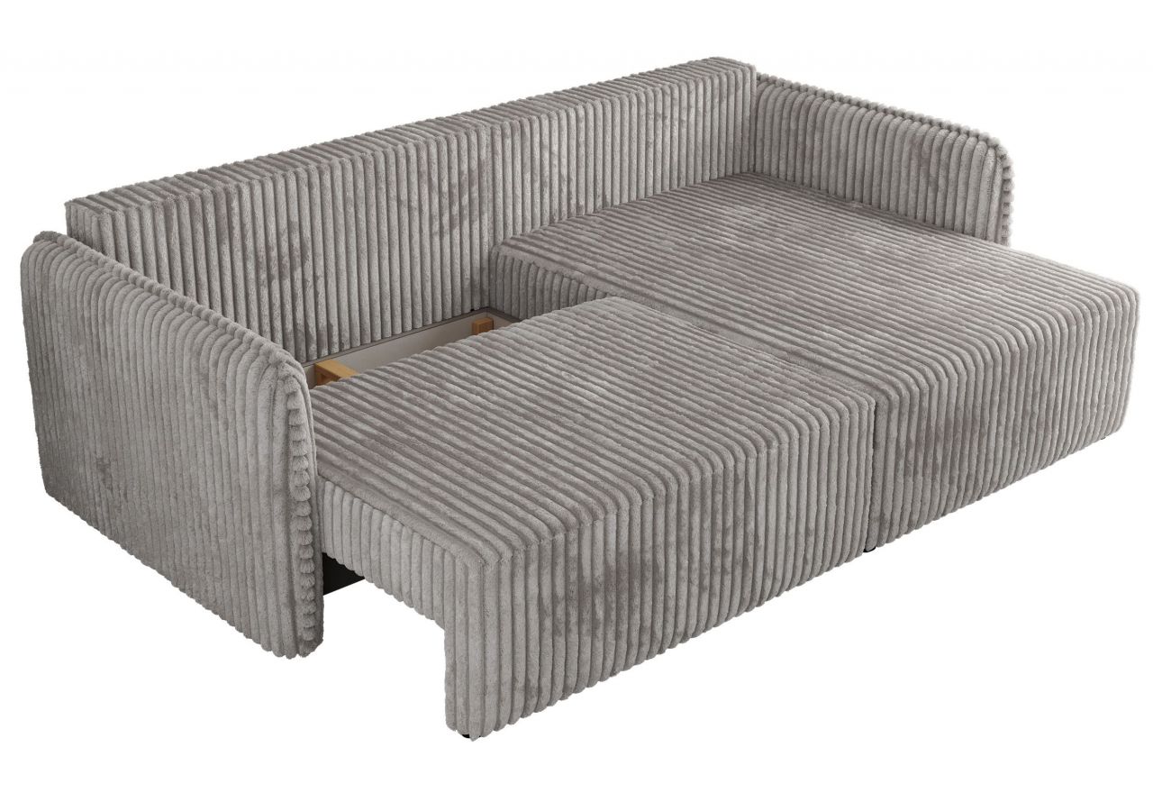 Narożnik MESTO L - strona prawa - jasnoszary, sztruks