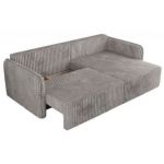 Narożnik MESTO L - strona prawa - jasnoszary, sztruks