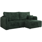 Narożnik MESTO L - strona prawa - ciemnozielony, sztruks