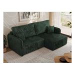 Narożnik MESTO L - strona prawa - ciemnozielony, sztruks