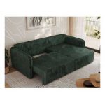 Narożnik MESTO L - strona prawa - ciemnozielony, sztruks