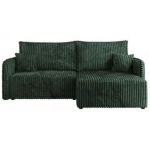 Narożnik MESTO L - strona prawa - ciemnozielony, sztruks