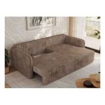 Narożnik MESTO L - strona prawa - brązowy, sztruks