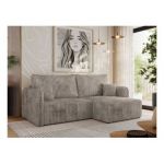 Narożnik MESTO L - strona prawa - jasnobrązowy, sztruks