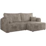 Narożnik MESTO L - strona prawa - jasnobrązowy, sztruks