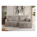 Narożnik MESTO L - strona prawa - jasnobrązowy, sztruks