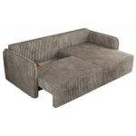 Narożnik MESTO L - strona prawa - jasnobrązowy, sztruks