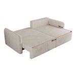 Narożnik MESTO L - strona prawa - beżowy, sztruks