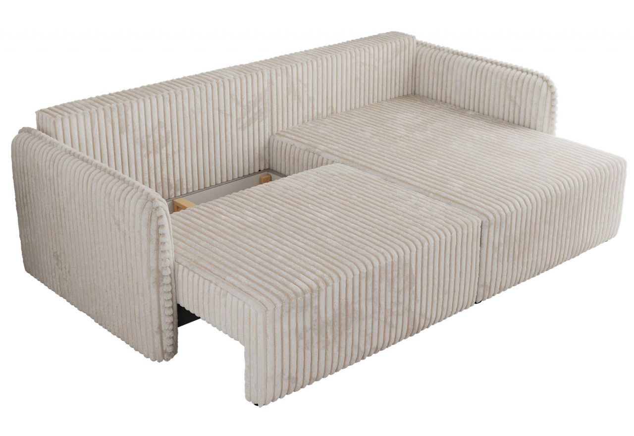 Narożnik MESTO L - strona prawa - beżowy, sztruks