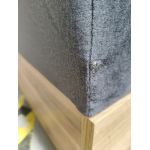 Łóżko kontynentalne VENETO KING 200x200 - Monolith 92 - ciemny szary - OUTLETU