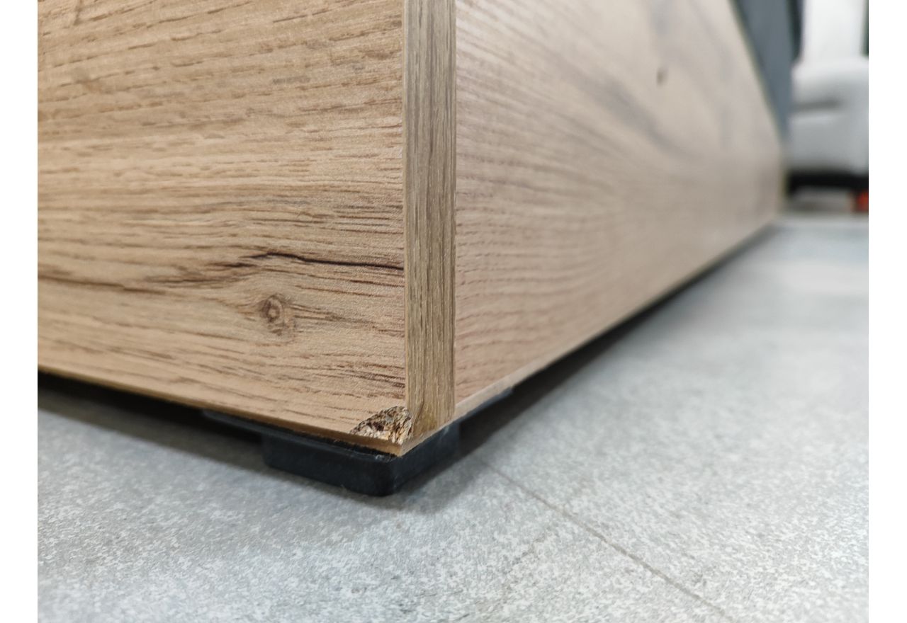 Łóżko kontynentalne VENETO KING 200x200 - Monolith 92 - ciemny szary - OUTLETU