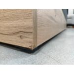 Łóżko kontynentalne VENETO KING 200x200 - Monolith 92 - ciemny szary - OUTLETU