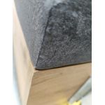 Łóżko kontynentalne VENETO KING 200x200 - Monolith 92 - ciemny szary - OUTLETU