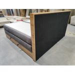 Łóżko kontynentalne VENETO KING 200x200 - Monolith 92 - ciemny szary - OUTLETU