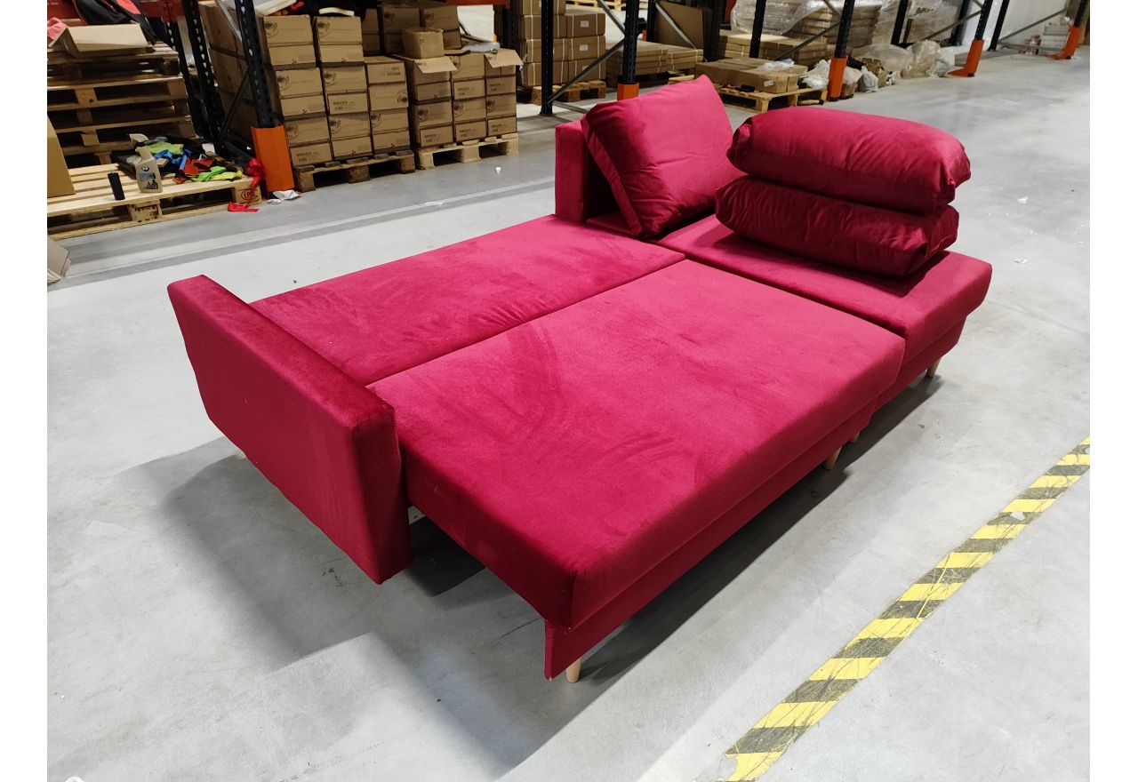 Narożnik LANG L - Kronos 02 - czerwony - OUTLETU