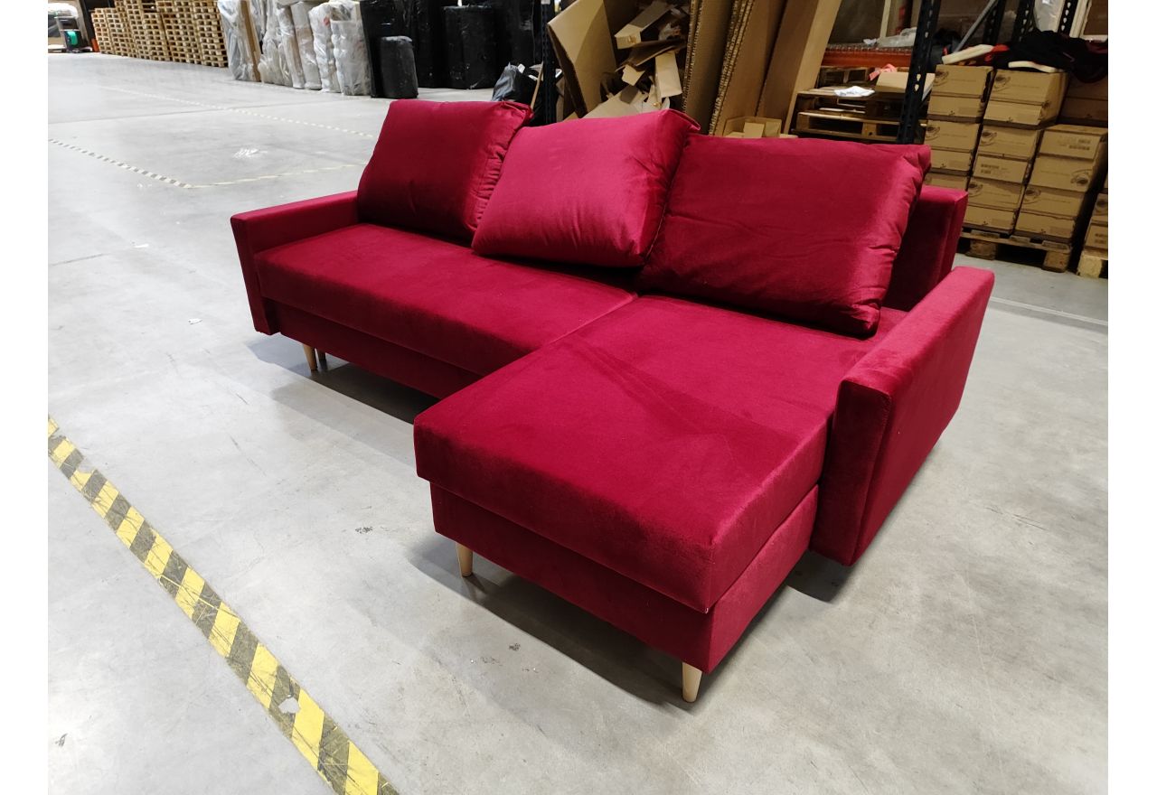 Narożnik LANG L - Kronos 02 - czerwony - OUTLETU