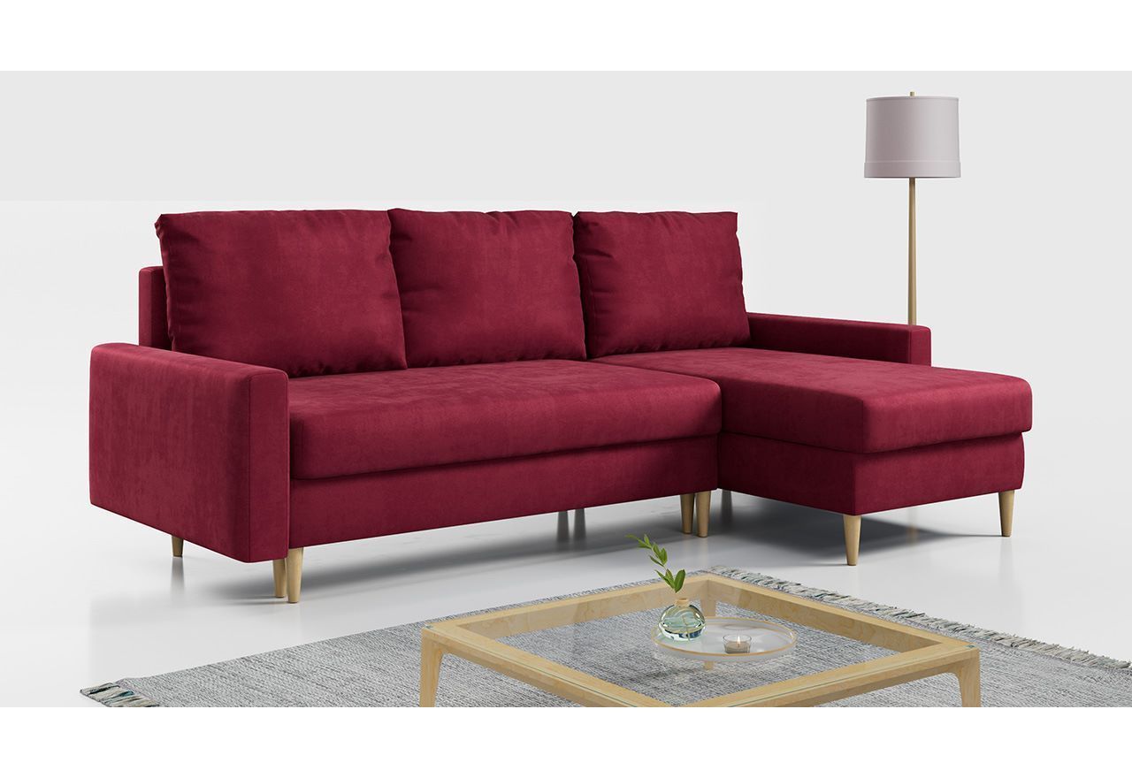 Narożnik LANG L - Kronos 02 - czerwony - OUTLETU