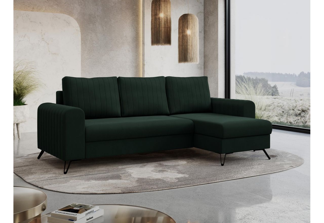 Narożnik AXEL L - Letto 39 - zielony - OUTLETU