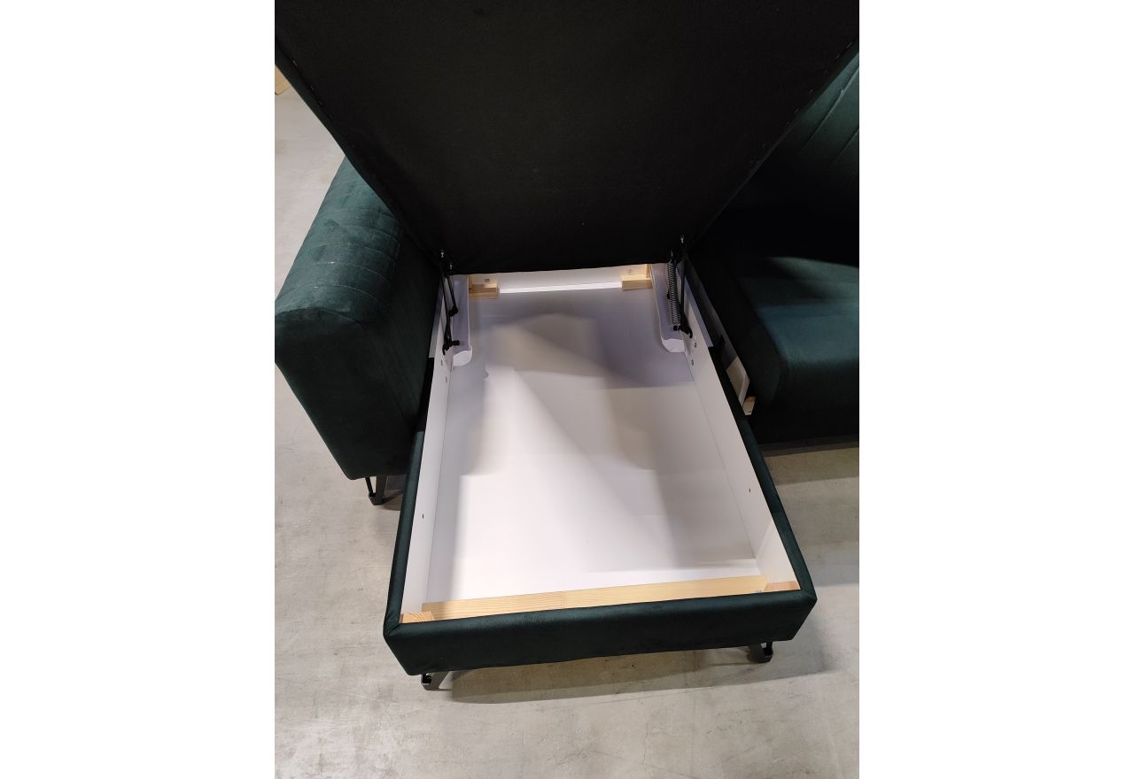 Narożnik AXEL L - Letto 39 - zielony - OUTLETU