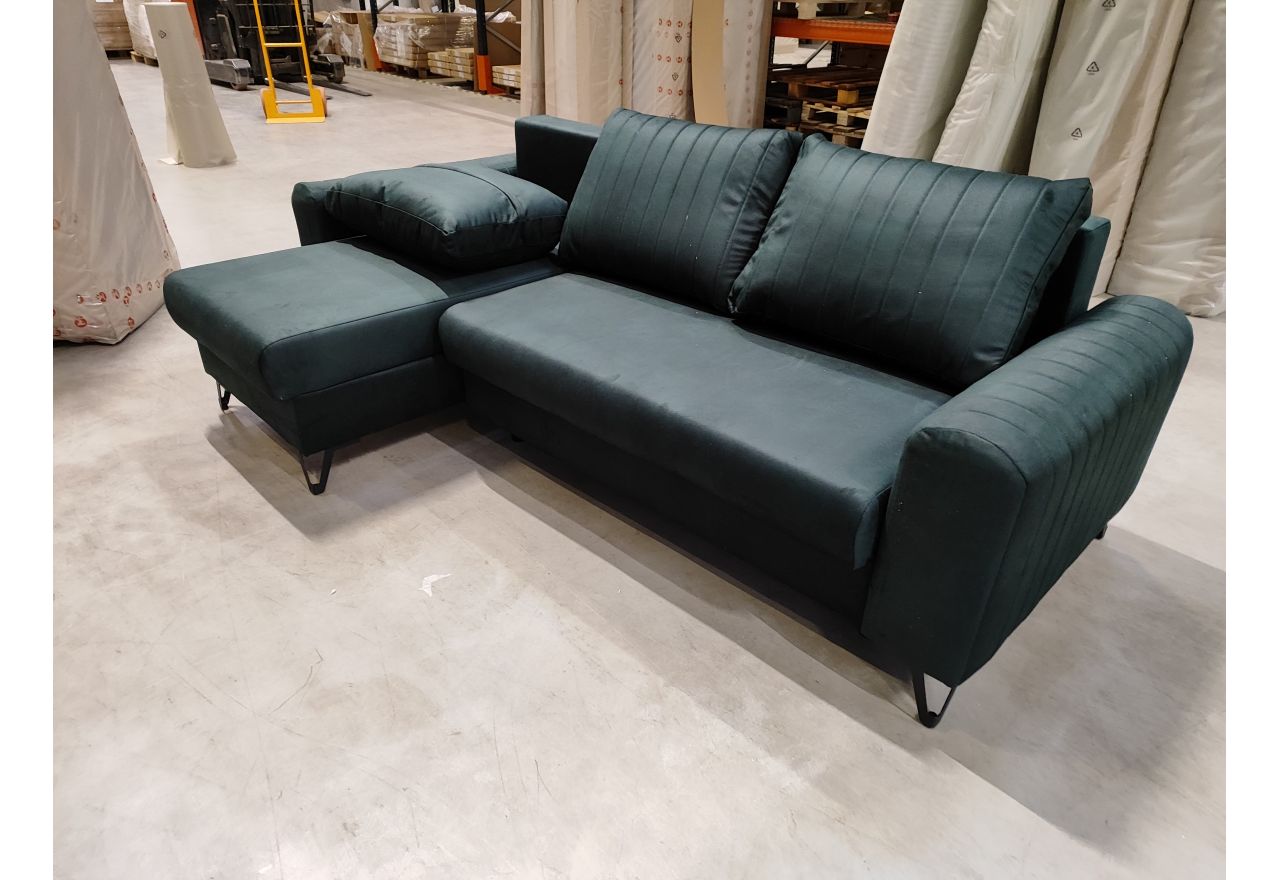 Narożnik AXEL L - Letto 39 - zielony - OUTLETU