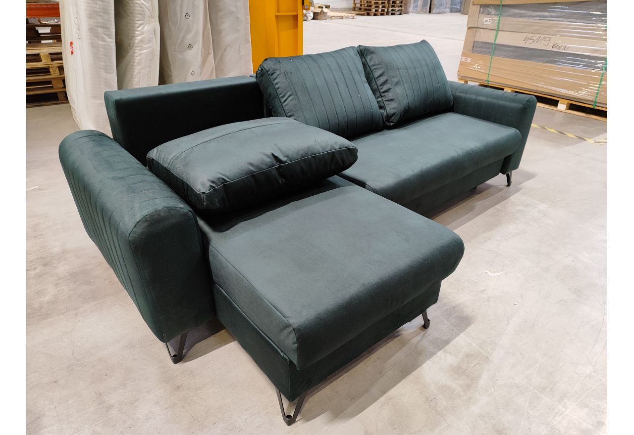 Narożnik AXEL L - Letto 39 - zielony - OUTLETU