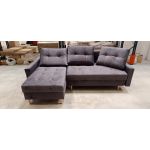 Narożnik COLIN L - Monolith 92 - ciemny szary - OUTLETU