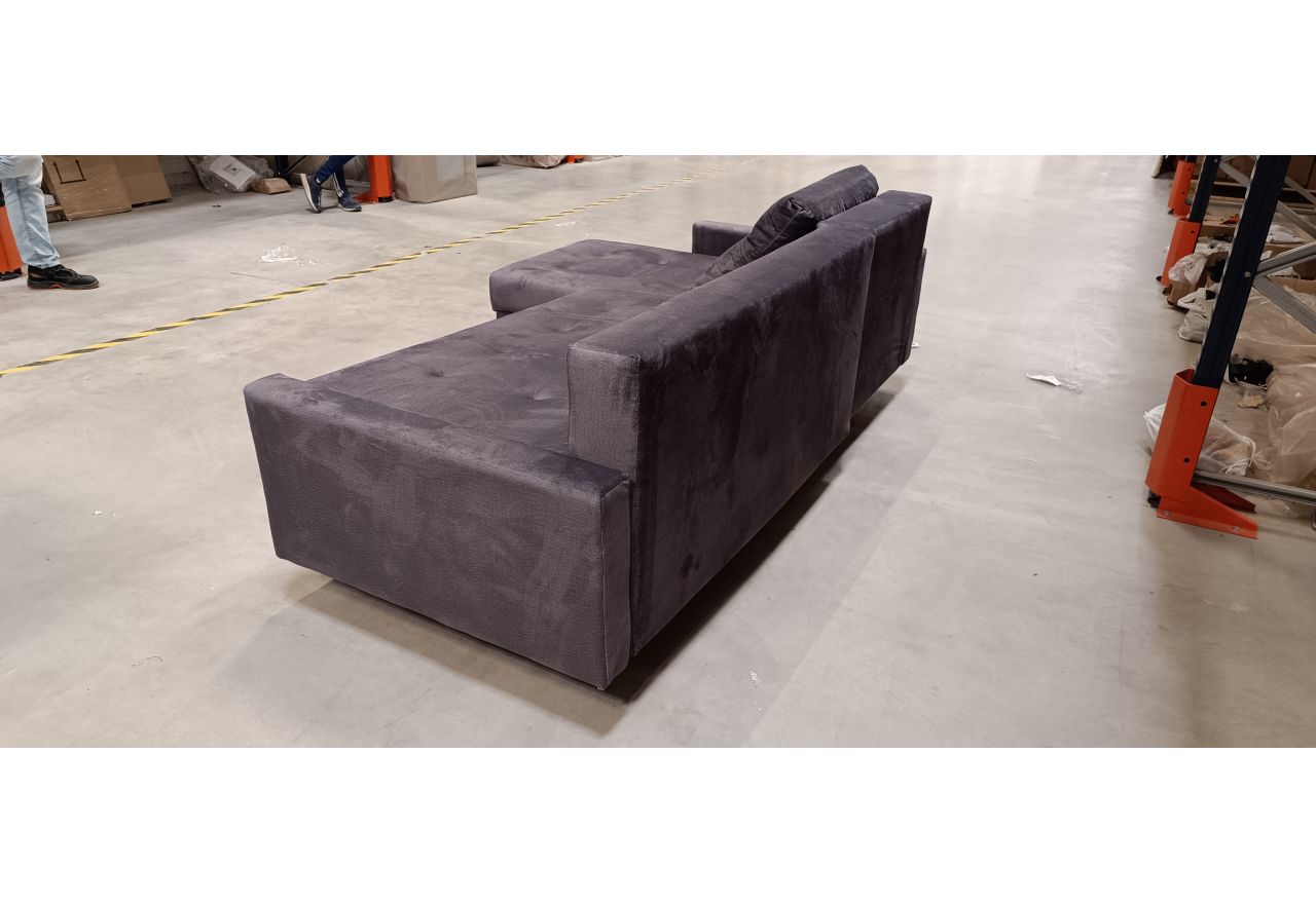 Narożnik COLIN L - Monolith 92 - ciemny szary - OUTLETU