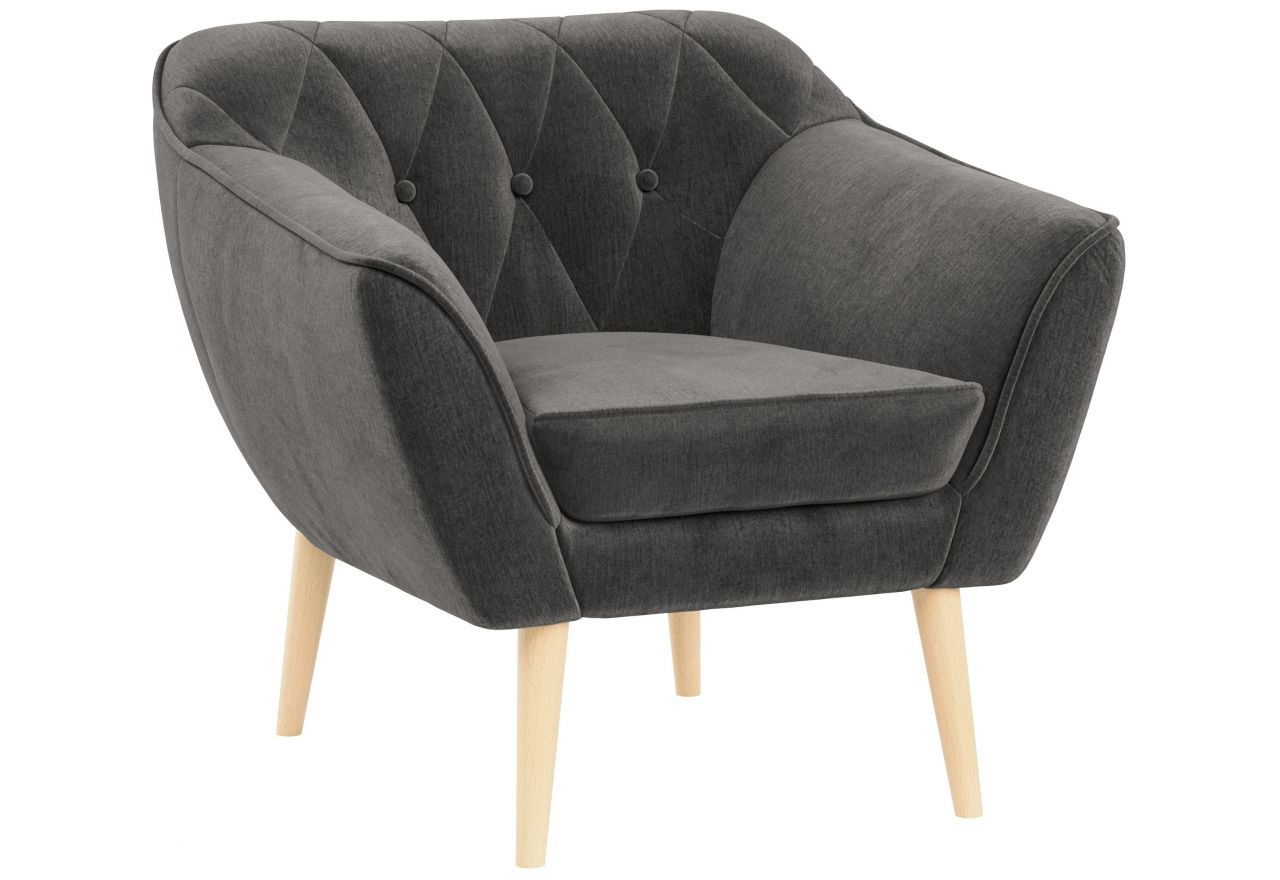 Fotel PIRS - Monolith 92 - ciemny szary - OUTLET