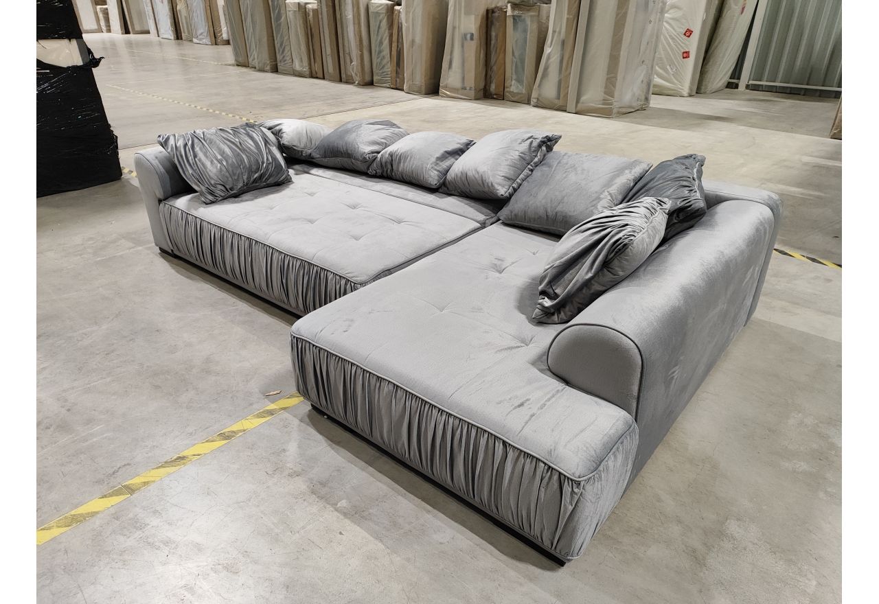 Narożnik ORTA L - Monolith 84 - jasny szary - OUTLETU