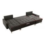 Narożnik ASTRA U - Monolith 92 - ciemny szary - OUTLETU