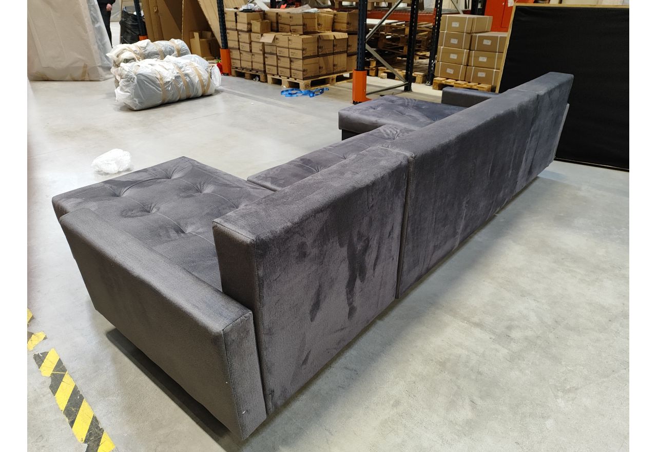 Narożnik ASTRA U - Monolith 92 - ciemny szary - OUTLETU