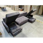 Narożnik ASTRA U - Monolith 92 - ciemny szary - OUTLETU