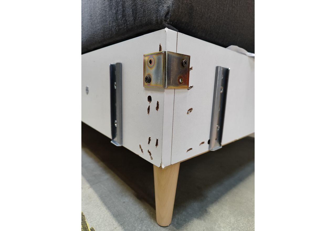 Narożnik ASTRA U - Monolith 92 - ciemny szary - OUTLETU