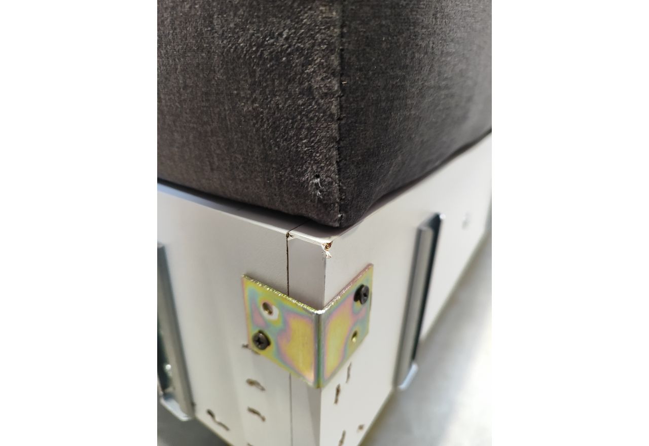 Narożnik ASTRA U - Monolith 92 - ciemny szary - OUTLETU