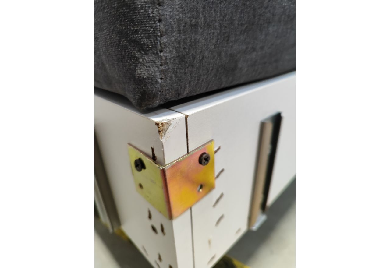 Narożnik ASTRA U - Monolith 92 - ciemny szary - OUTLETU