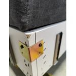 Narożnik ASTRA U - Monolith 92 - ciemny szary - OUTLETU